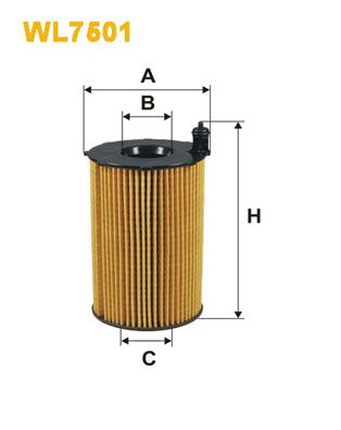 WIX FILTERS alyvos filtras WL7501